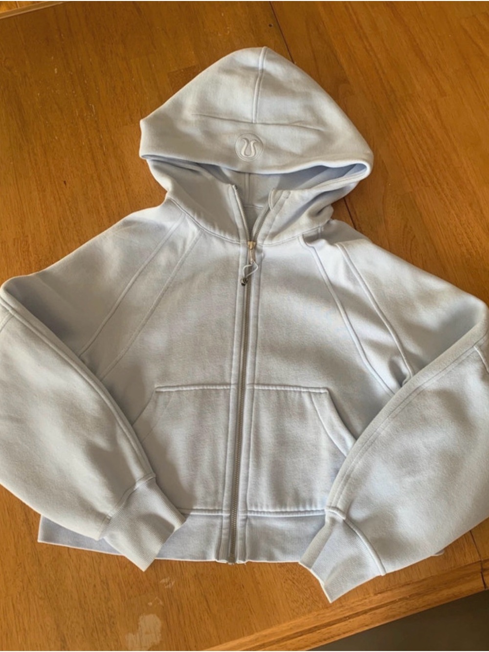 lululemon athletica light Blue Full-Zip Hoodie